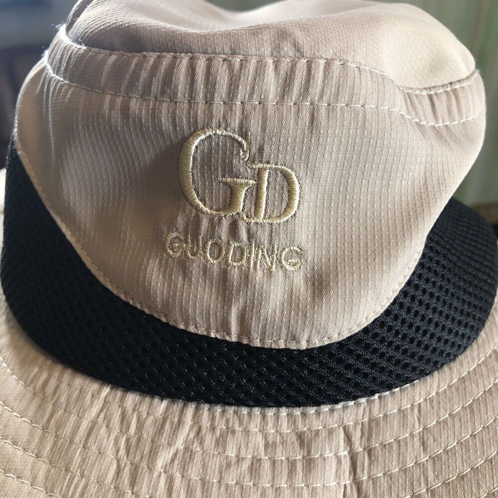 GUODING tan Boonie Hat - Nylon mesh Sun Brim Bill Safari Style Outdoor Layer - Picture 2 of 16